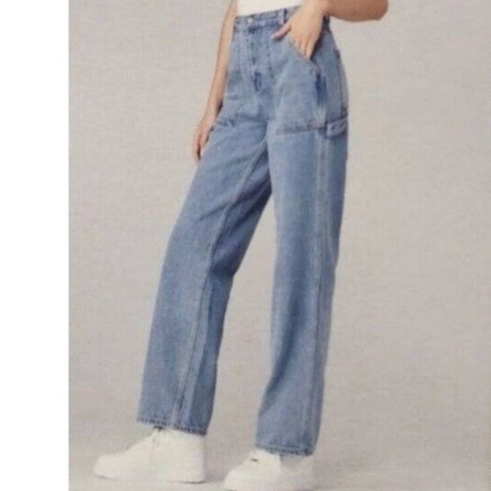 Simple Society 90’s‎ Super High Rise Square Pocket Baggy Carpenter Denim Jeans